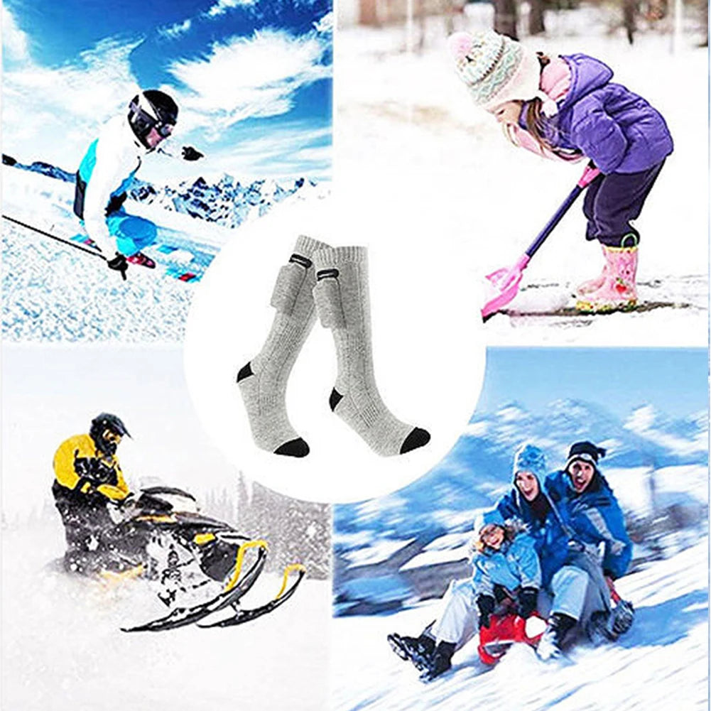 APWIKOGER Electric Heated Socks With 3 Modes Winter Warmth