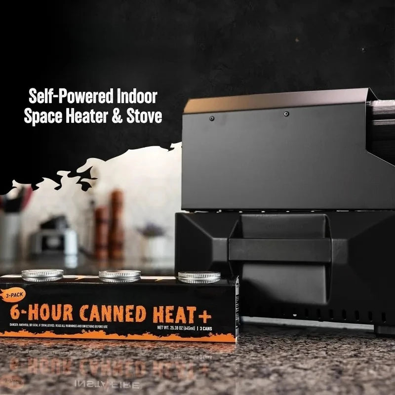 Compact Self-Powered Camping Heater and Stove for Emergencies