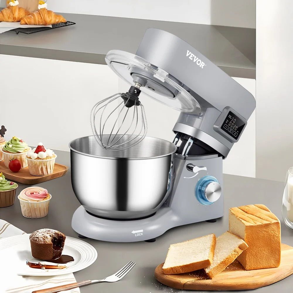 5.8 Qt Stand Mixer with Stainless Steel Bowl and LCD Control