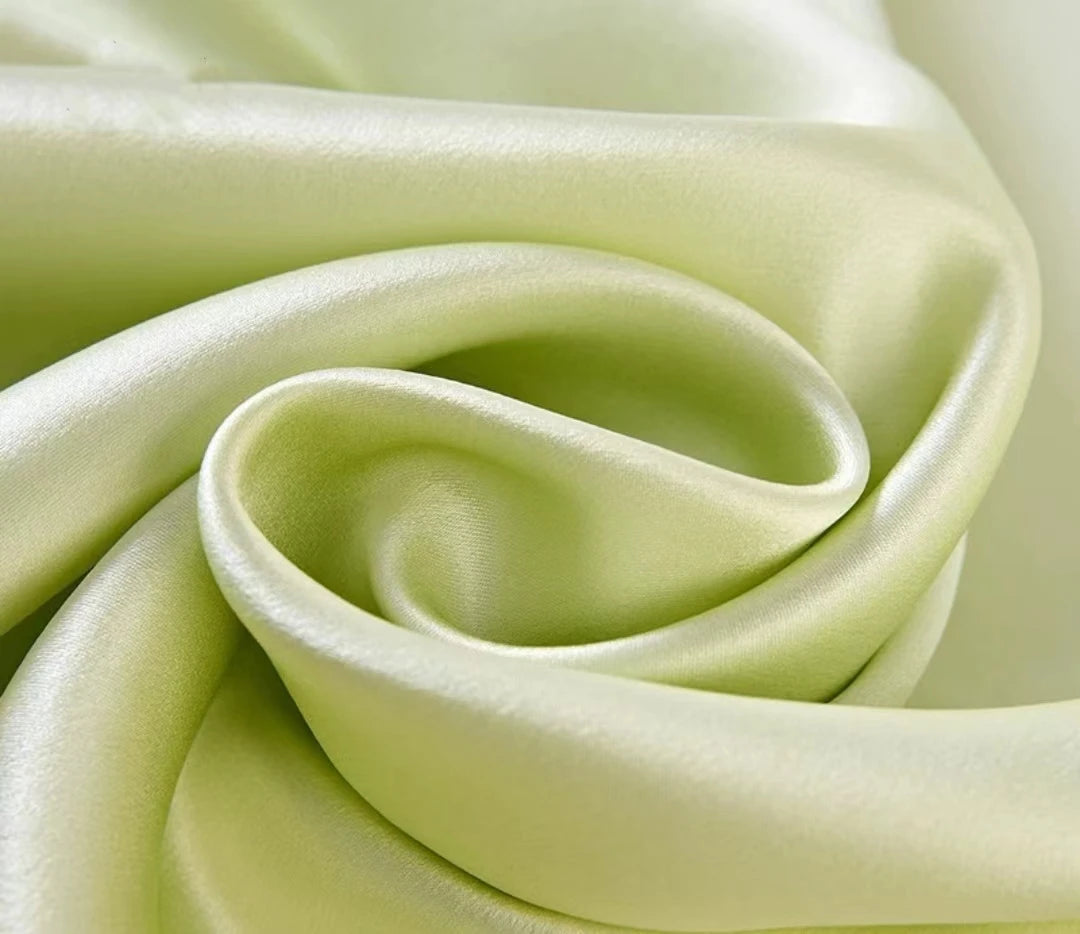 Mulberry Silk Charmeuse Plain Dyed Fabric 100 Percent Silk