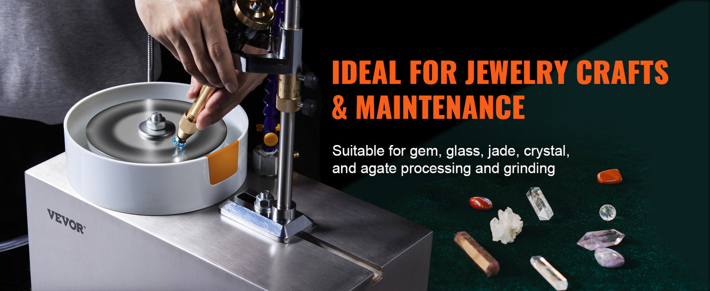 SucceBuy Gem Faceting Machine 180W Jade Grinder Polisher