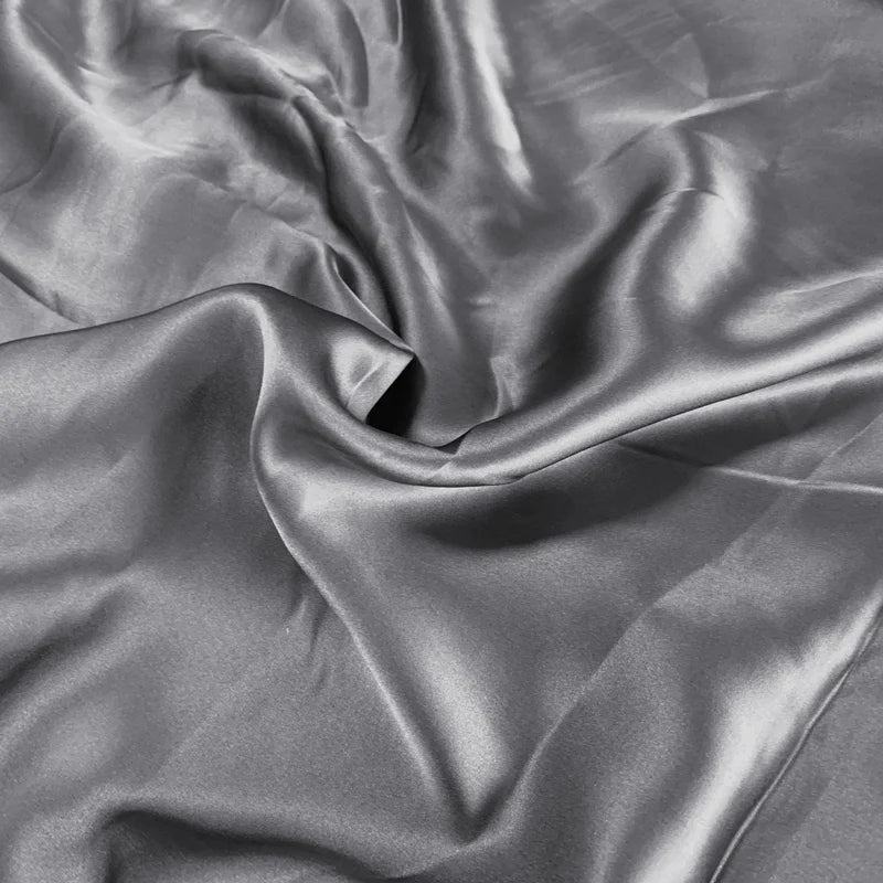 Mulberry Silk Charmeuse Plain Dyed Fabric 100 Percent Silk