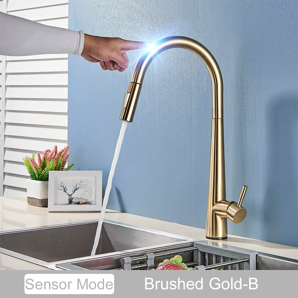 MYQualife Sensor Pull Out Faucet Touch Control Mixer