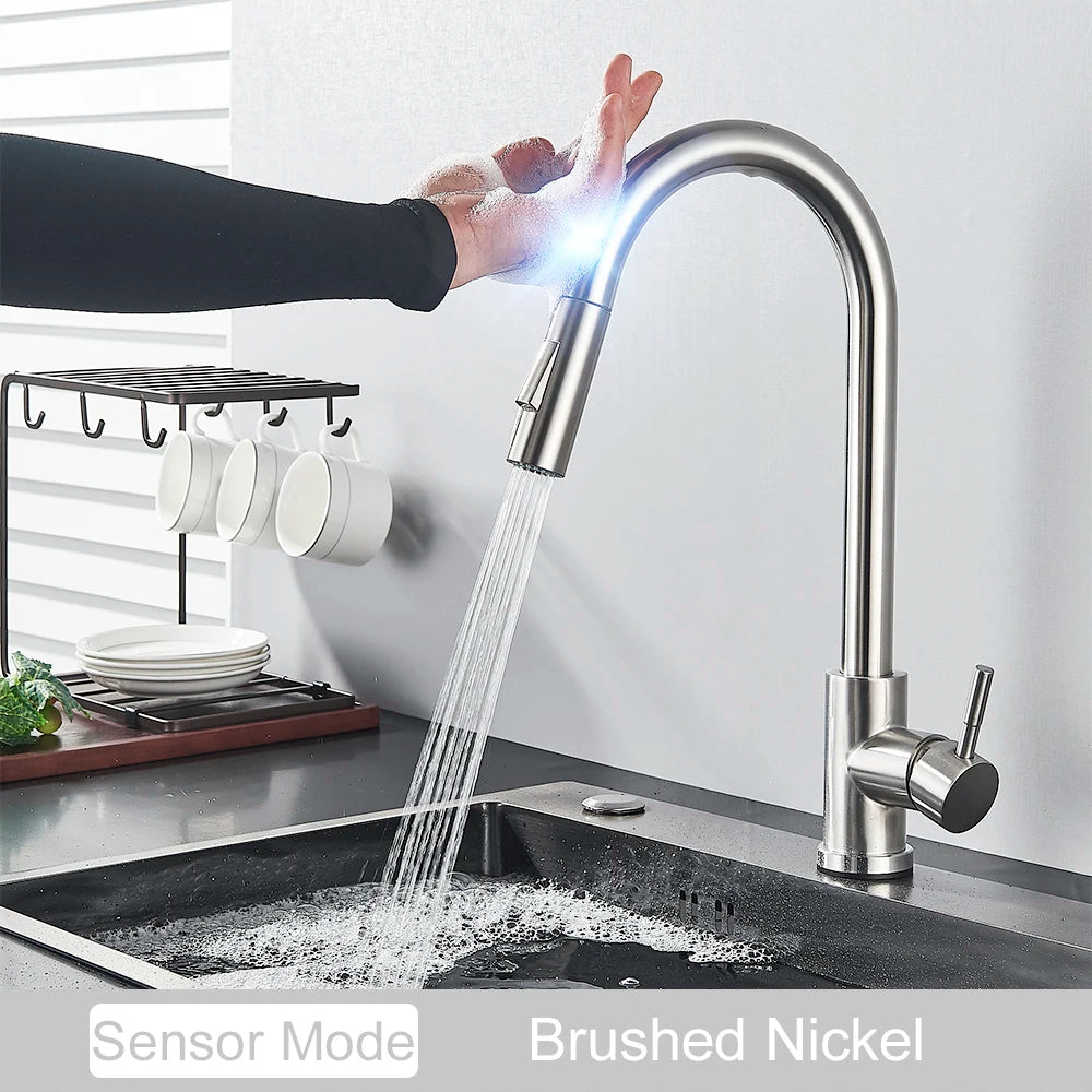 MYQualife Sensor Pull Out Faucet Touch Control Mixer