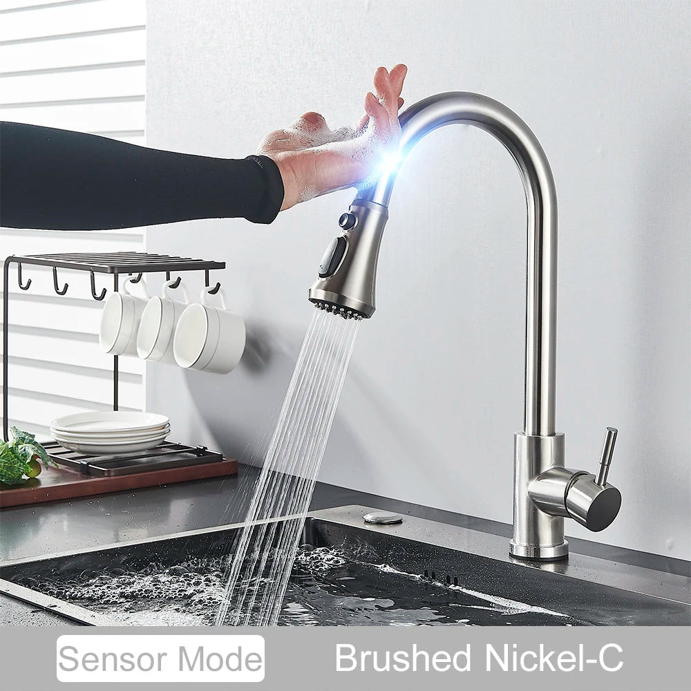 MYQualife Sensor Pull Out Faucet Touch Control Mixer