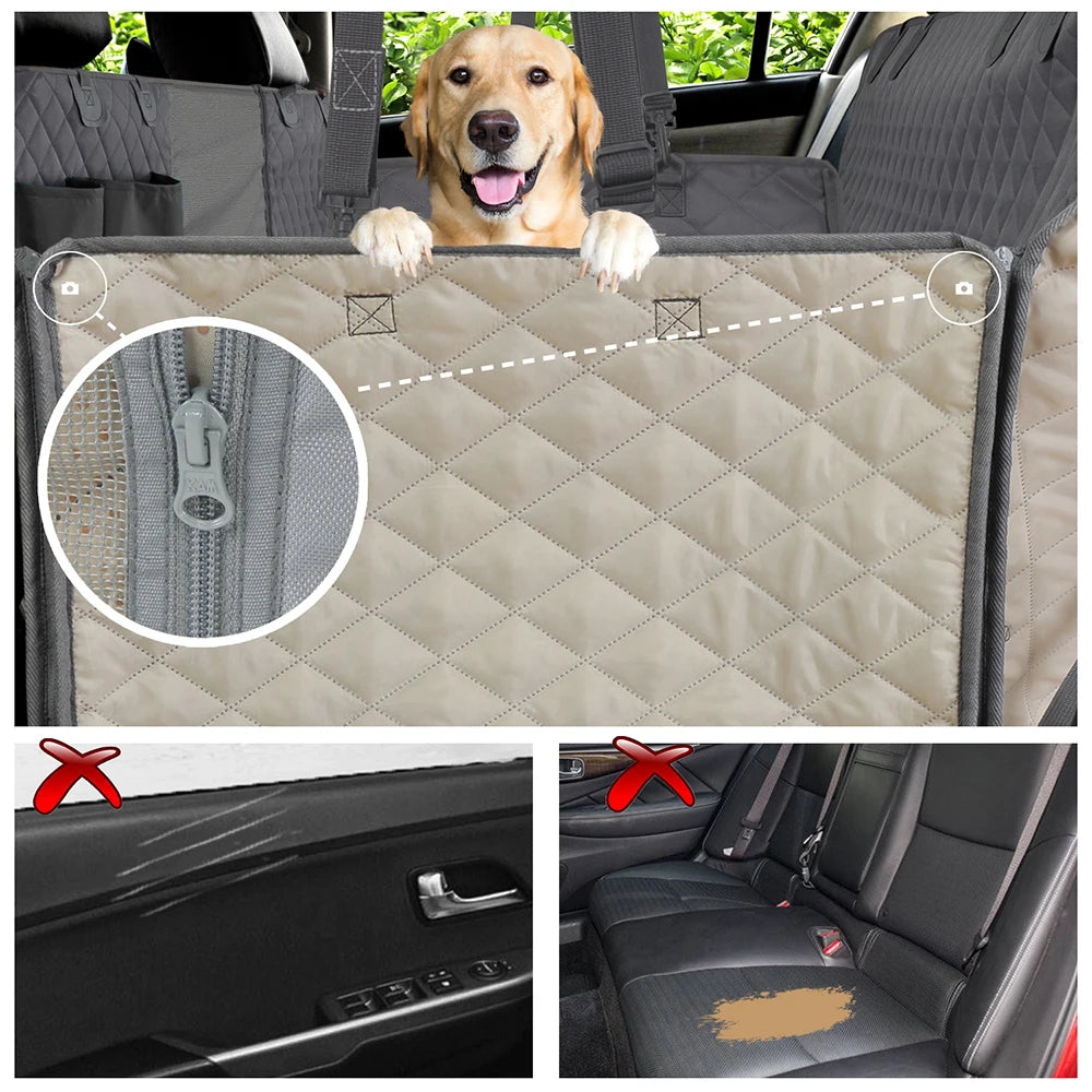 Petravel Waterproof Dog Car Seat Cover Hammock Protector