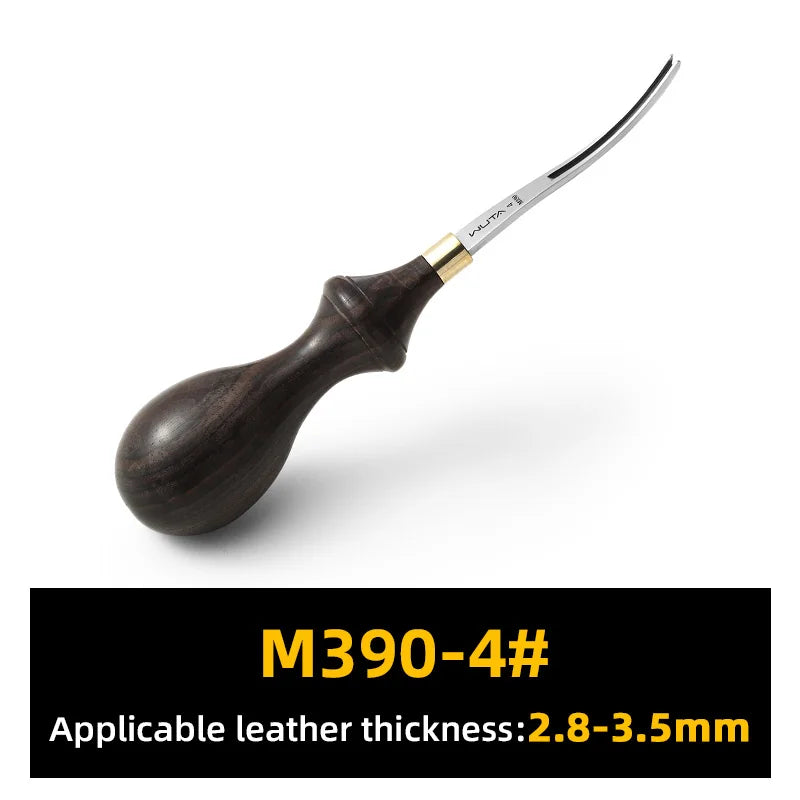 WUTA Leather Edge Beveler M390 Steel Ebony Handle Cutter