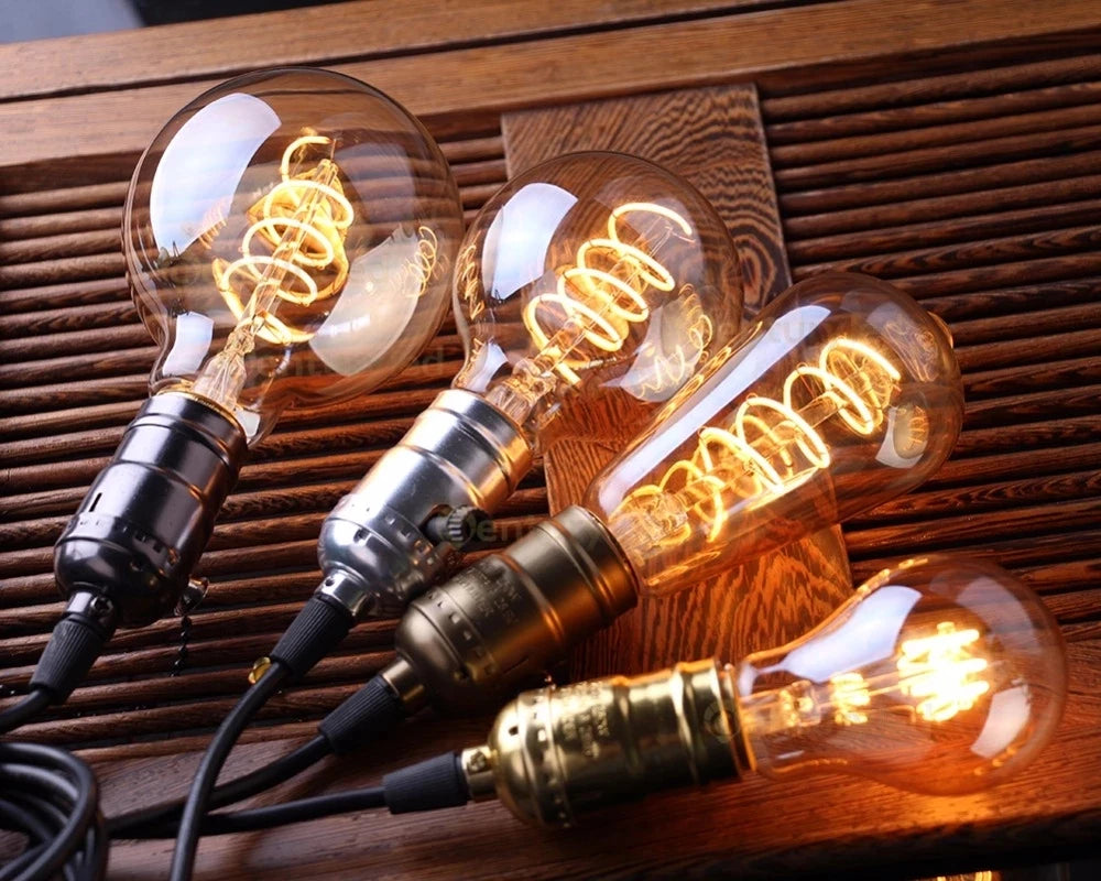 Genixgreen Antique Flexible Tubular LED Bulb E27 Dimmable