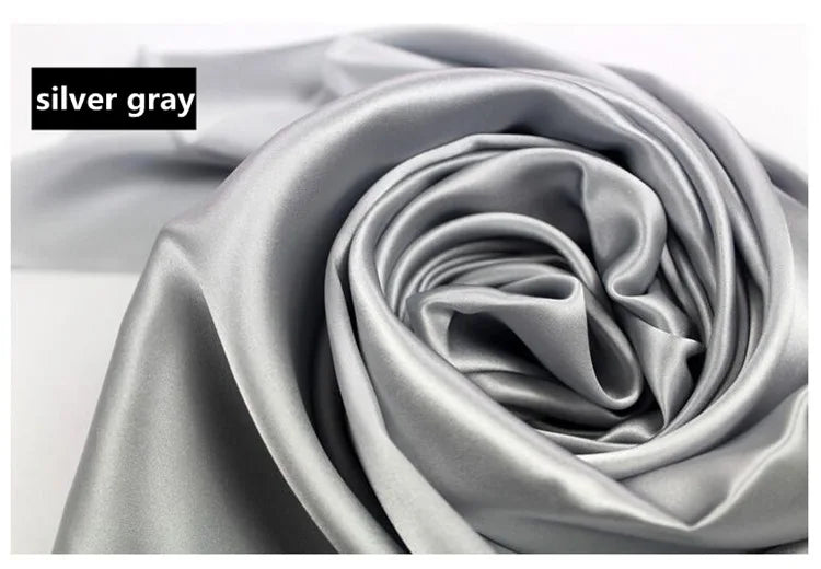 Mulberry Silk Charmeuse Plain Dyed Fabric 100 Percent Silk