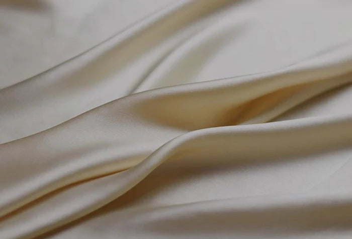 Mulberry Silk Charmeuse Plain Dyed Fabric 100 Percent Silk
