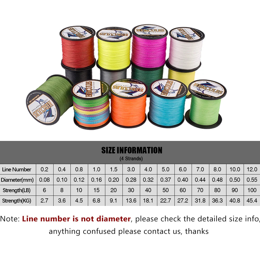 Hercules Super Strong Braided Saltwater Fishing Line