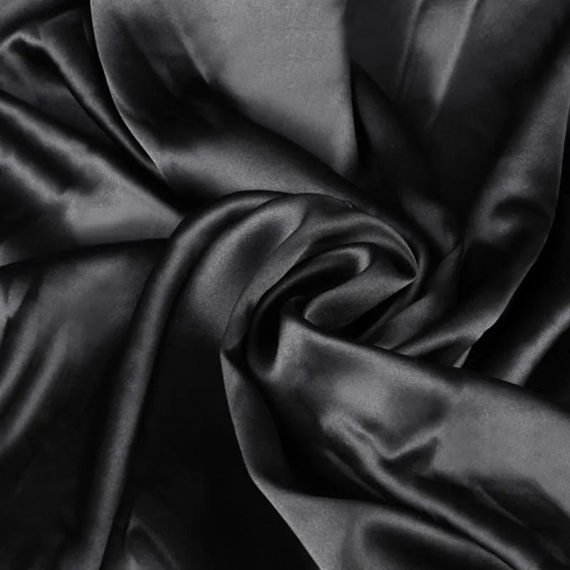 Mulberry Silk Charmeuse Plain Dyed Fabric 100 Percent Silk