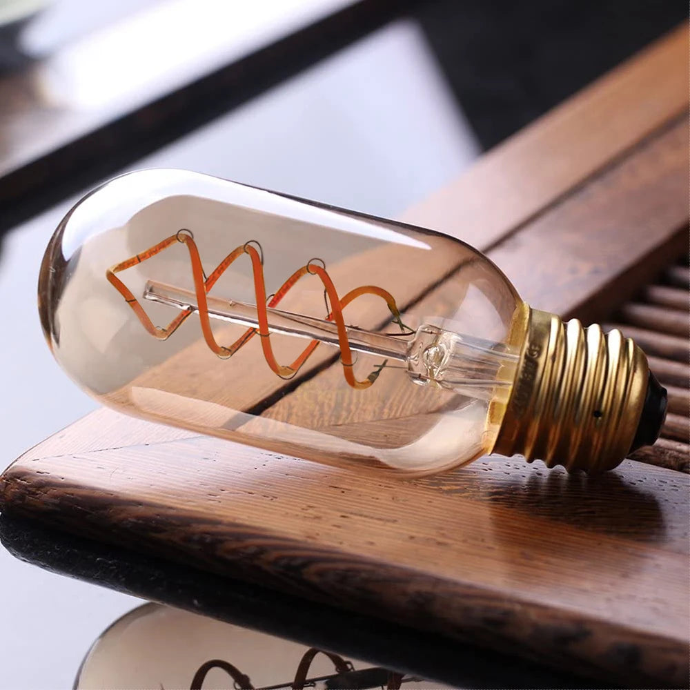Genixgreen Antique Flexible Tubular LED Bulb E27 Dimmable