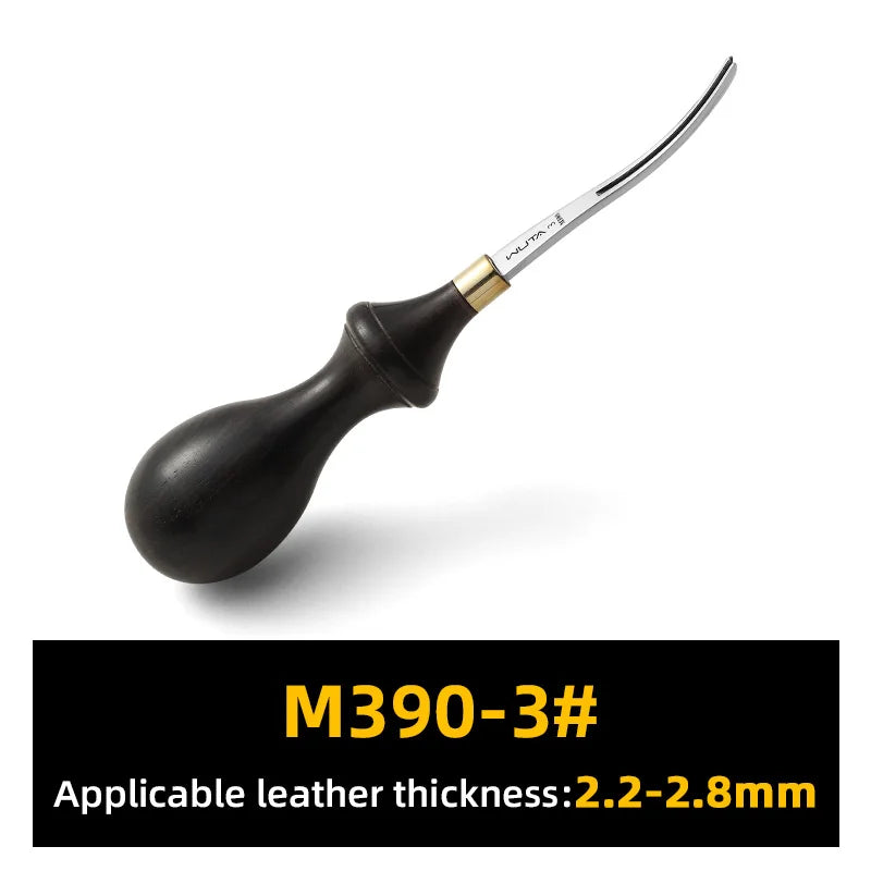 WUTA Leather Edge Beveler M390 Steel Ebony Handle Cutter