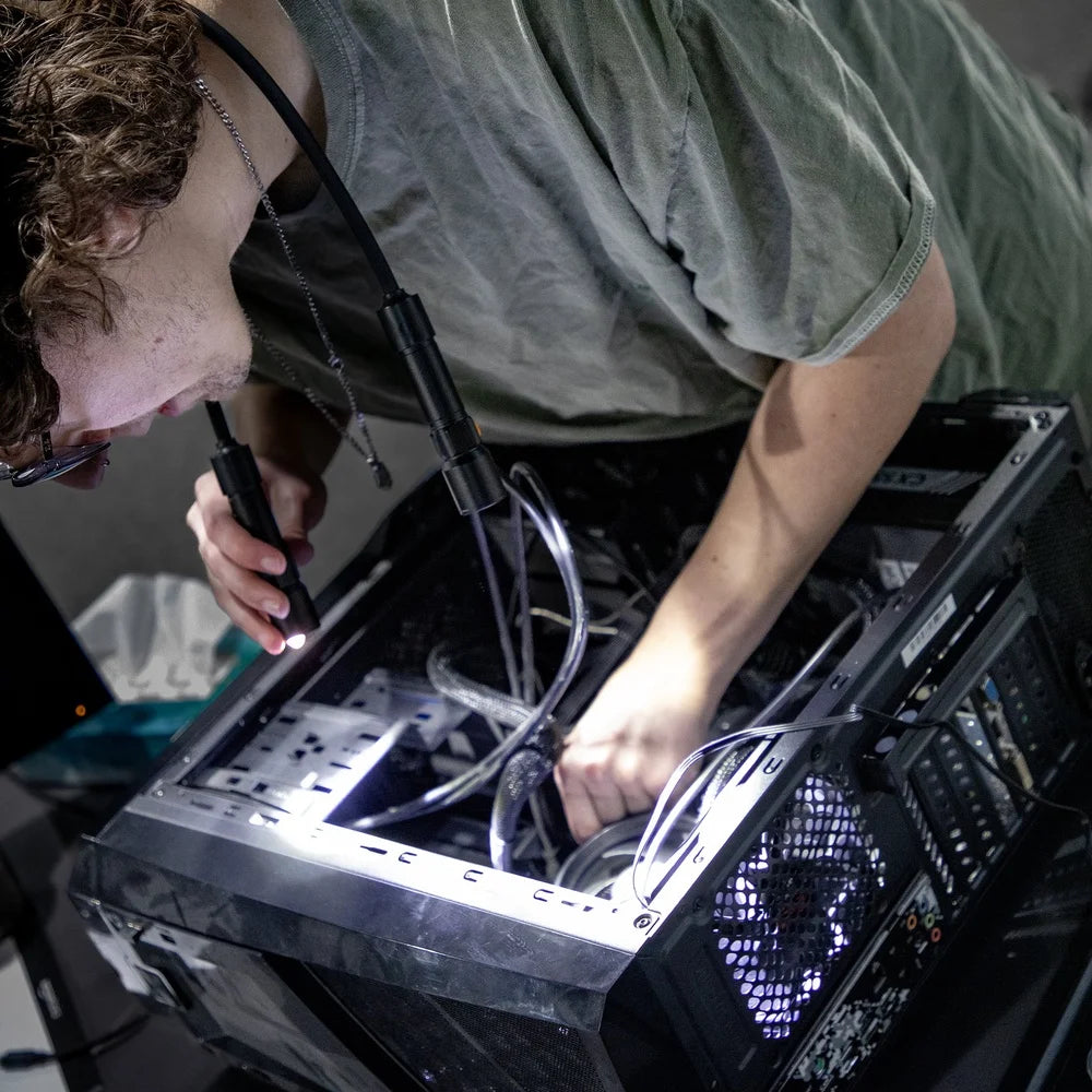 XMSJ 500 Lumen Neck Light Rechargeable Hands Free USB