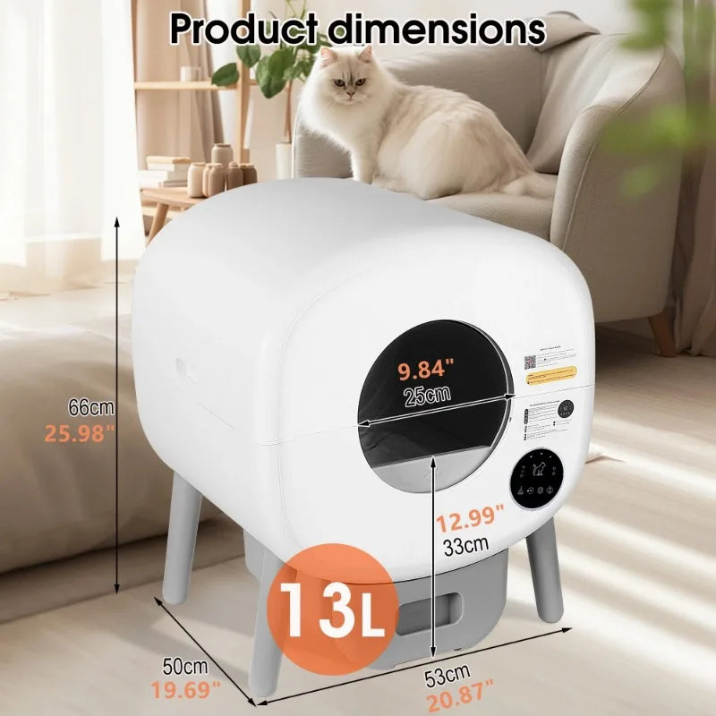 Extra Large Self Cleaning Litter Box for Multiple Cats
