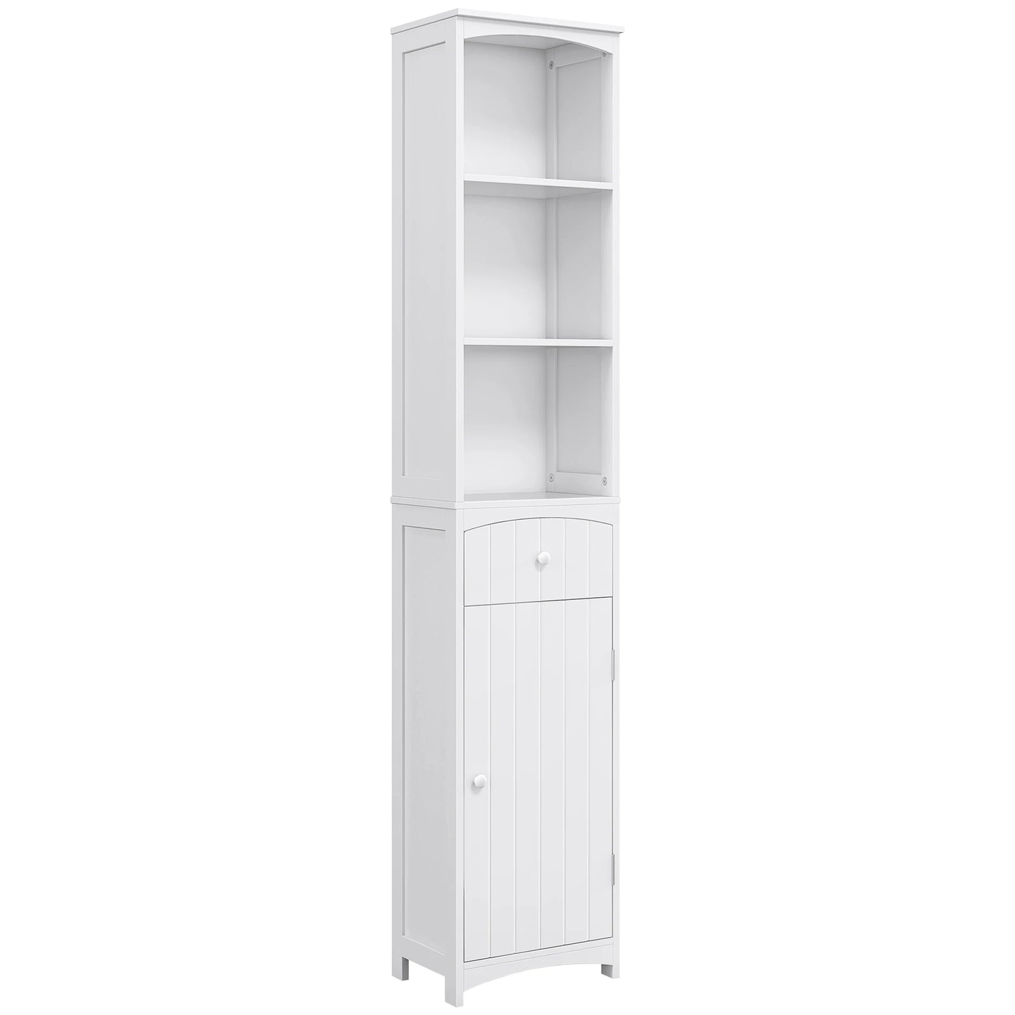 Homcom Modern Bathroom Storage Cabinet with 3-Tier Shelves