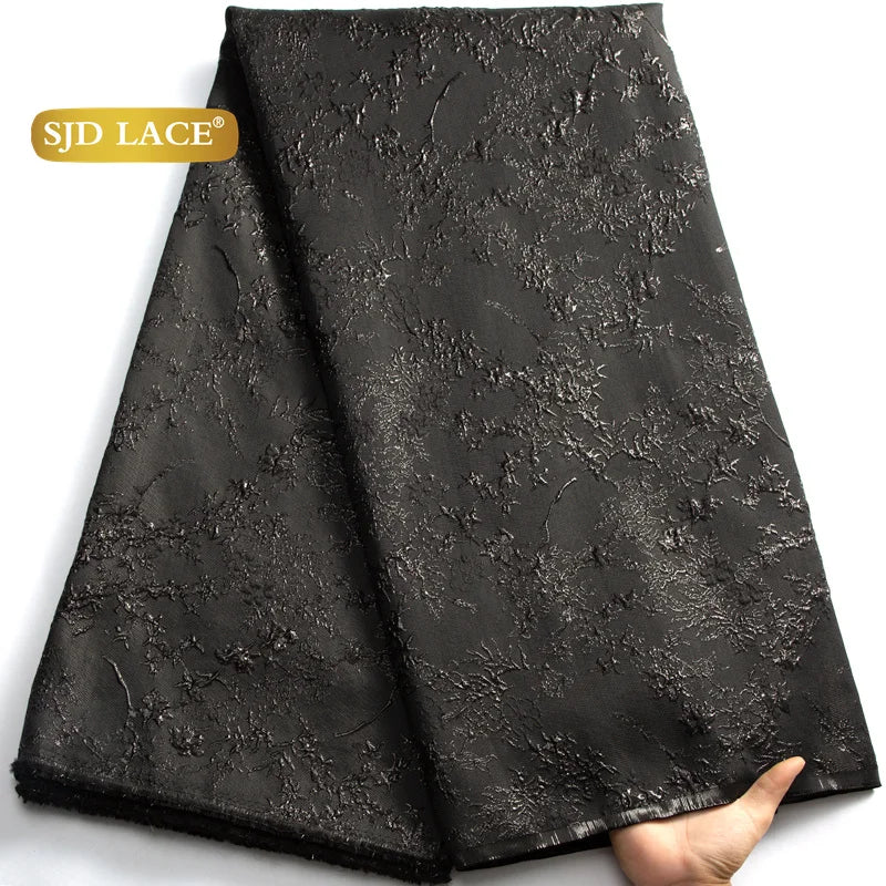SJD African Lace Fabric High Quality Jacquard for Dresses
