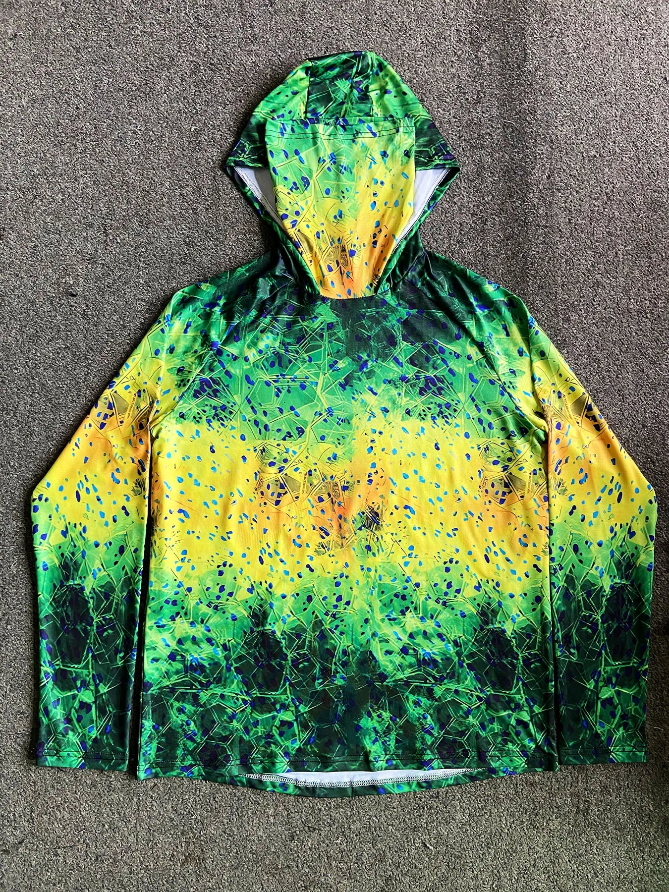 Hign-concerned Men's Long Sleeve Fishing Hoodie for Sun Protection