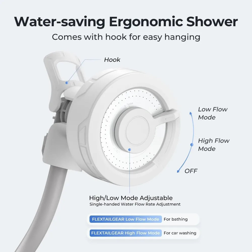 Rechargeable Portable Camping Shower Pump for Outdoor Use