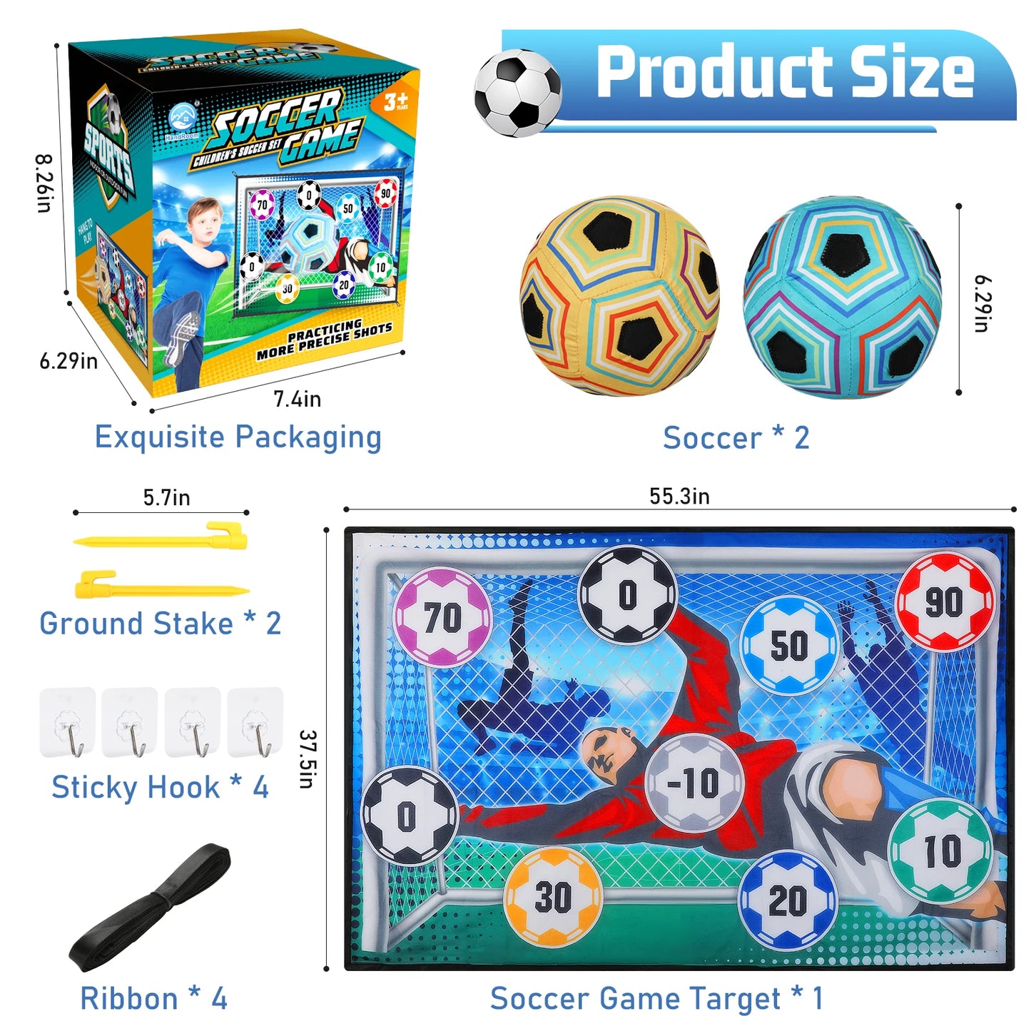 VATOS Football Ball Game Set For Kids Indoor Outdoor