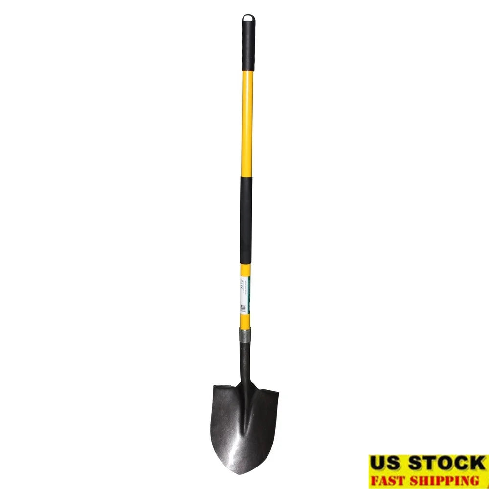 XMSJ Heavy Duty Round Point Shovel Garden Tool