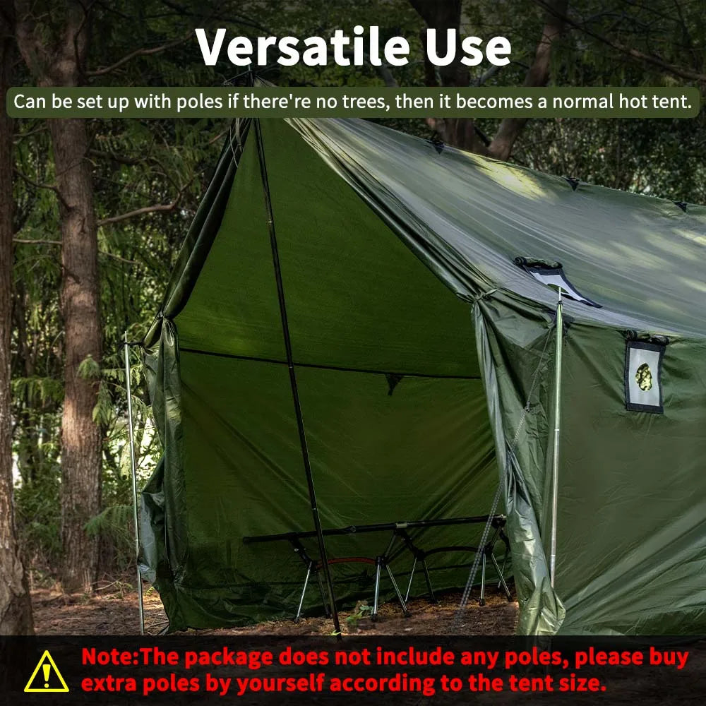 Building Hammock Hot Tent With Stove Jack And Snow Skirt