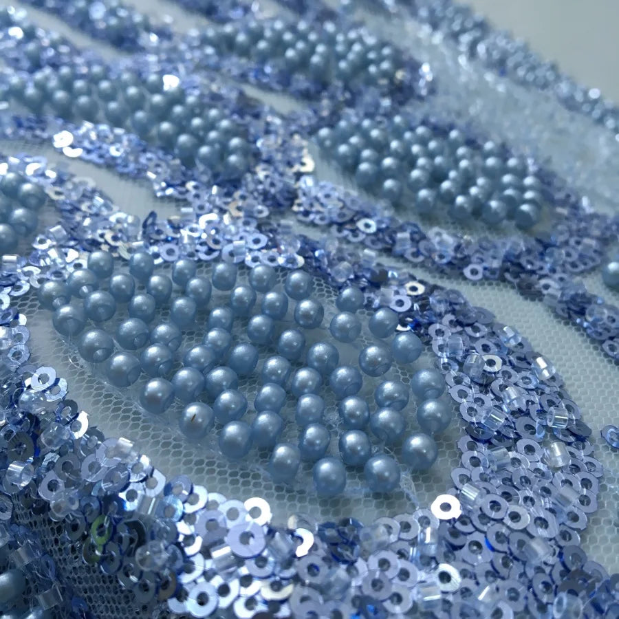 SJD Lace African Luxury Beads Mesh Lace For Women Evening