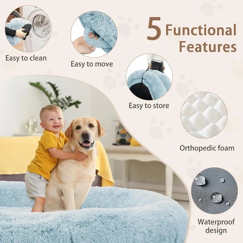 XMSJCN Roomtec Human Dog Bed Memory Foam Washable Protection