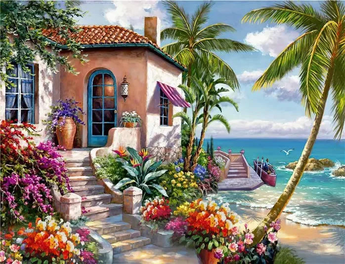 QIZITENG 5D Diamond Painting Landscape Kit Home Decor