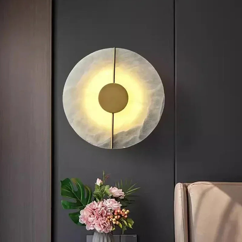 Modern Creative Marble Wall Lamp by NoEnName