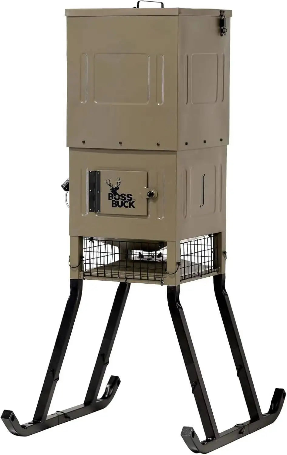 Boss Buck Stand And Fill Sled Feeder With Diverter Plate