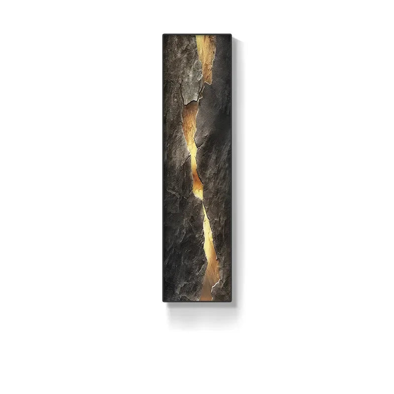 Crystal Porcelain Mountain LED Wall Lamp Indoor Decor