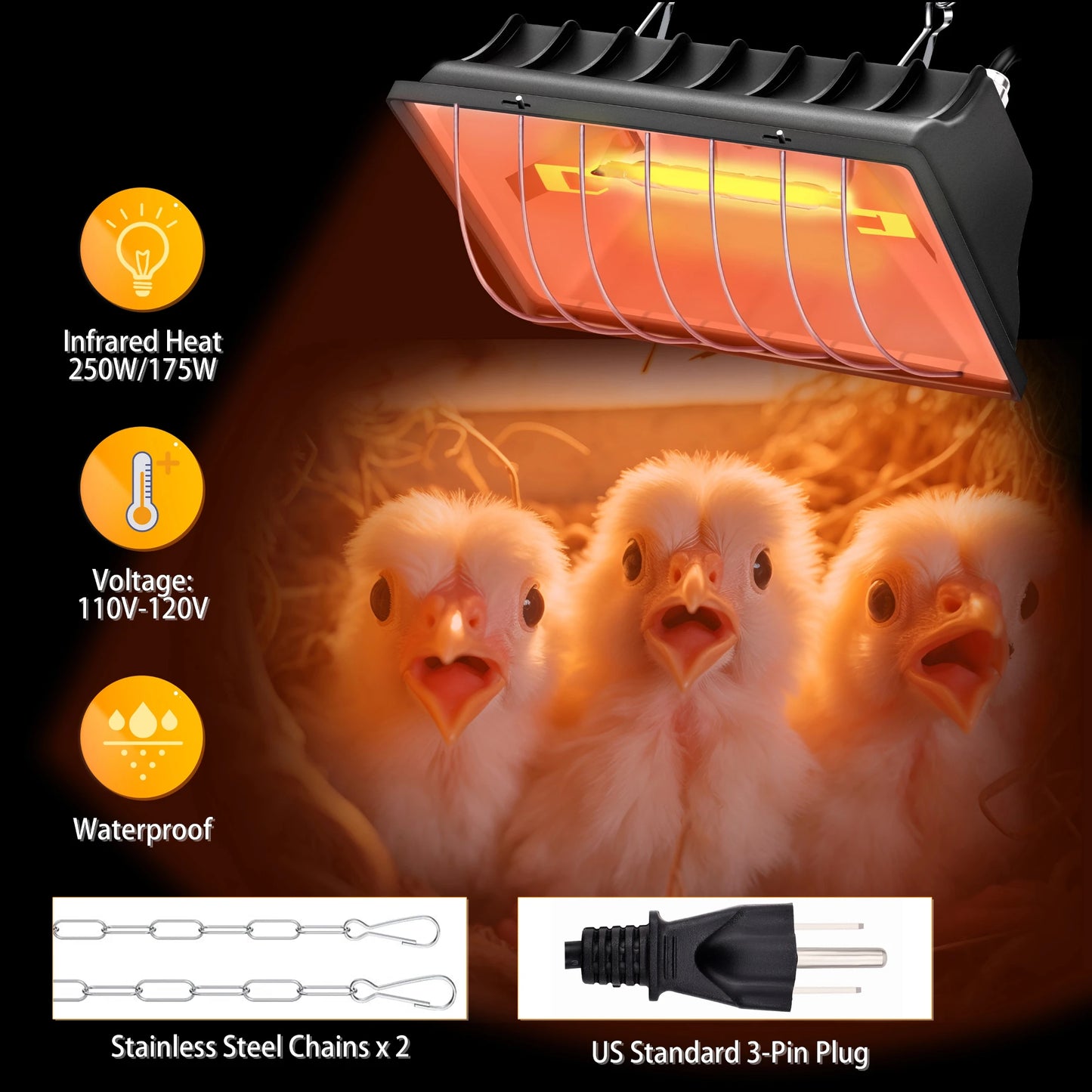 Hign-Concerned 250W Brooding Incubator For Chicks And Quail