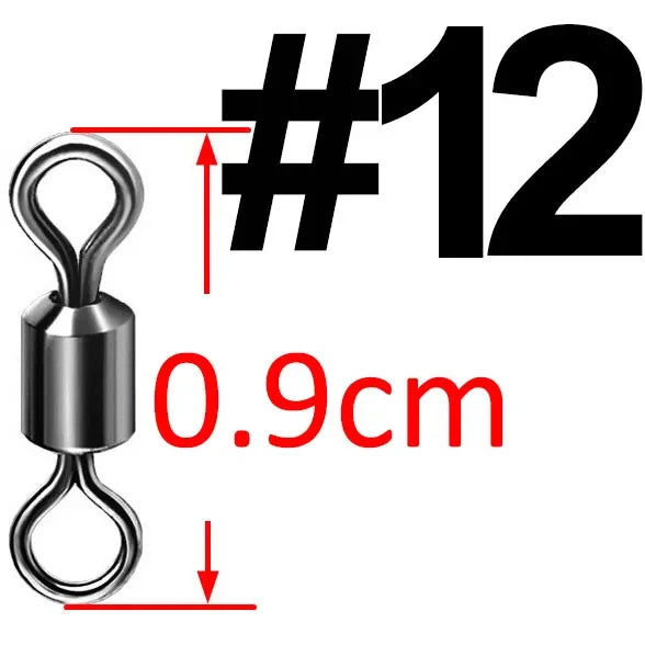 500pcs Stainless Steel Fishing Swivel Connectors