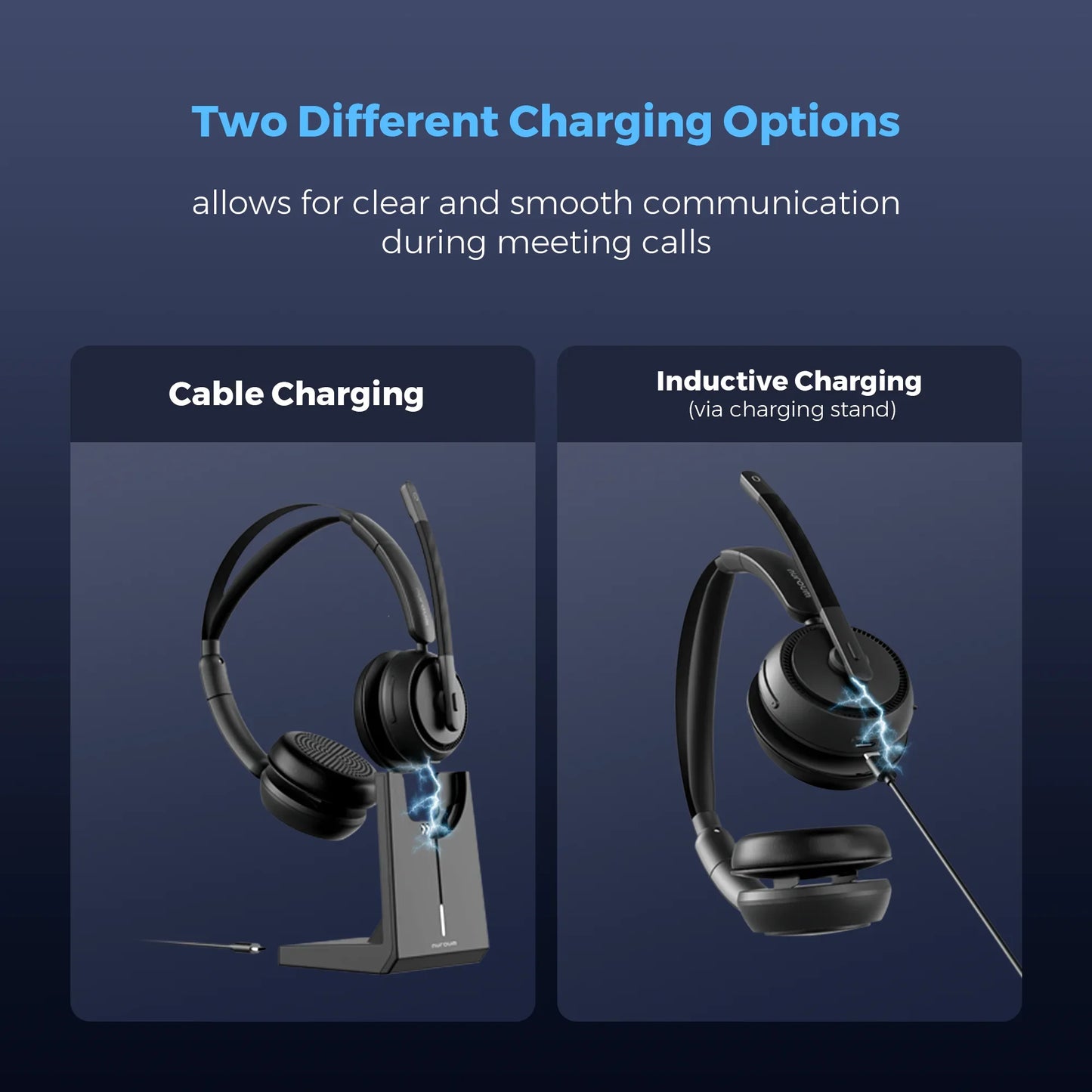 Nearstream Wireless Noise Cancellation Headset Charge Stand