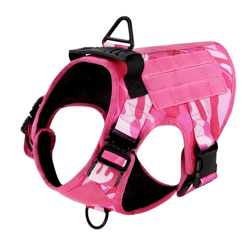 PETRAVELCN Military Camouflage Dog Harness Tactical Vest