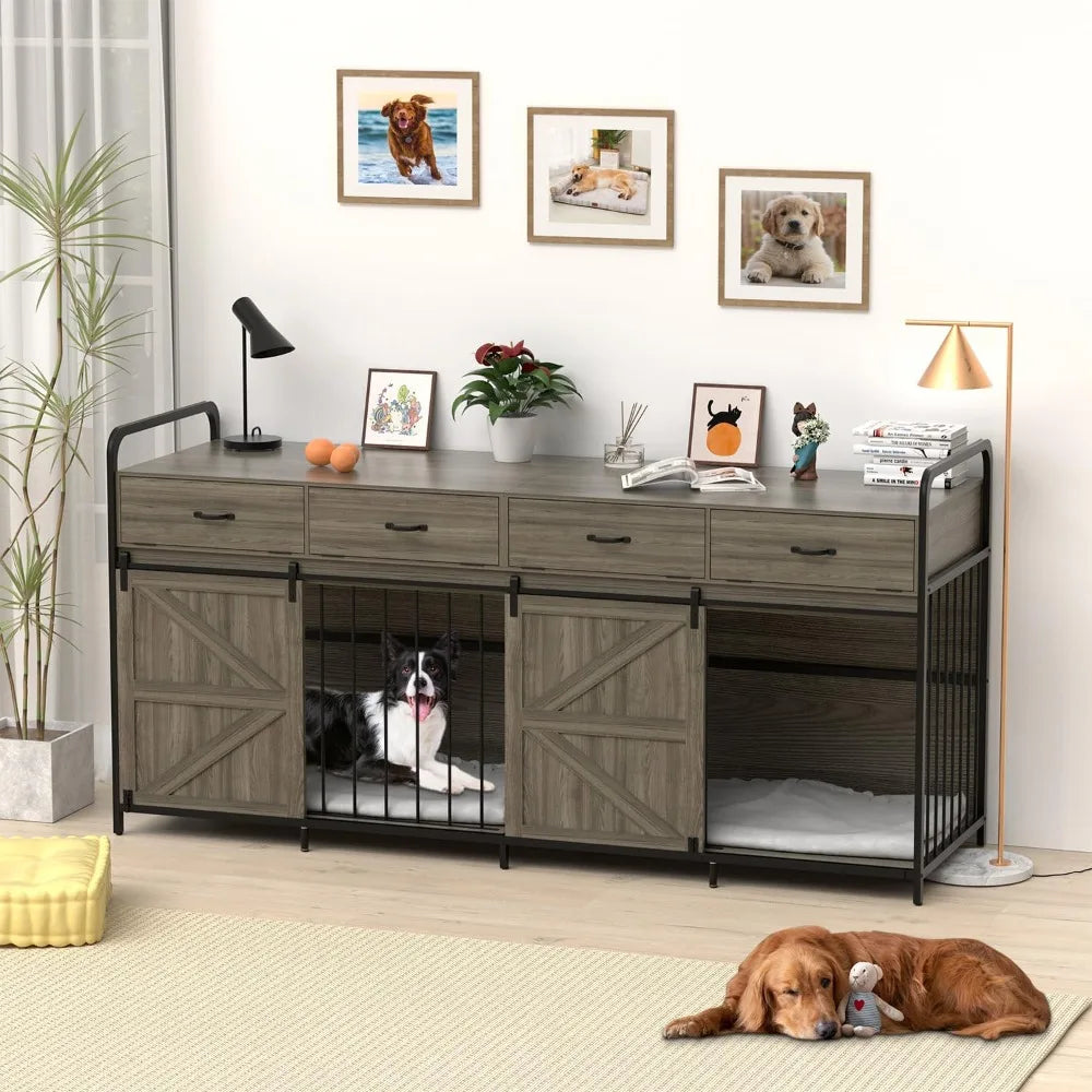 Extra Large Wooden Dog Crate – Ultimate Storage Solution