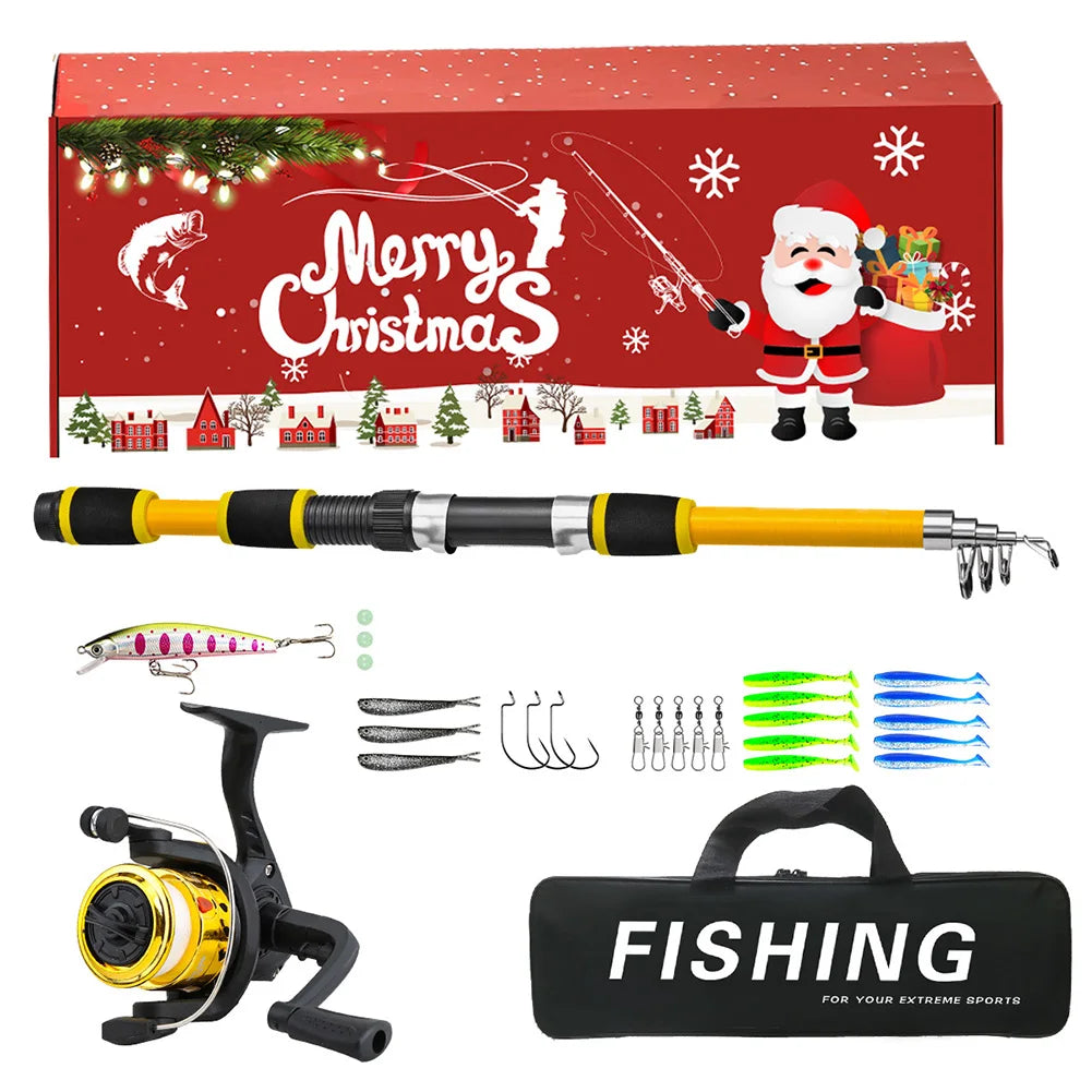 Shunmaii Telescopic Fishing Pole And Reel Combo Kit