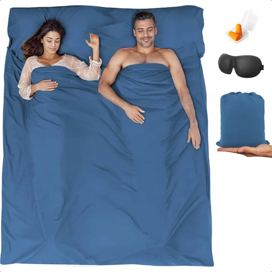 CN Cotton Sleeping Bag Liner Travel Sheet for Camping
