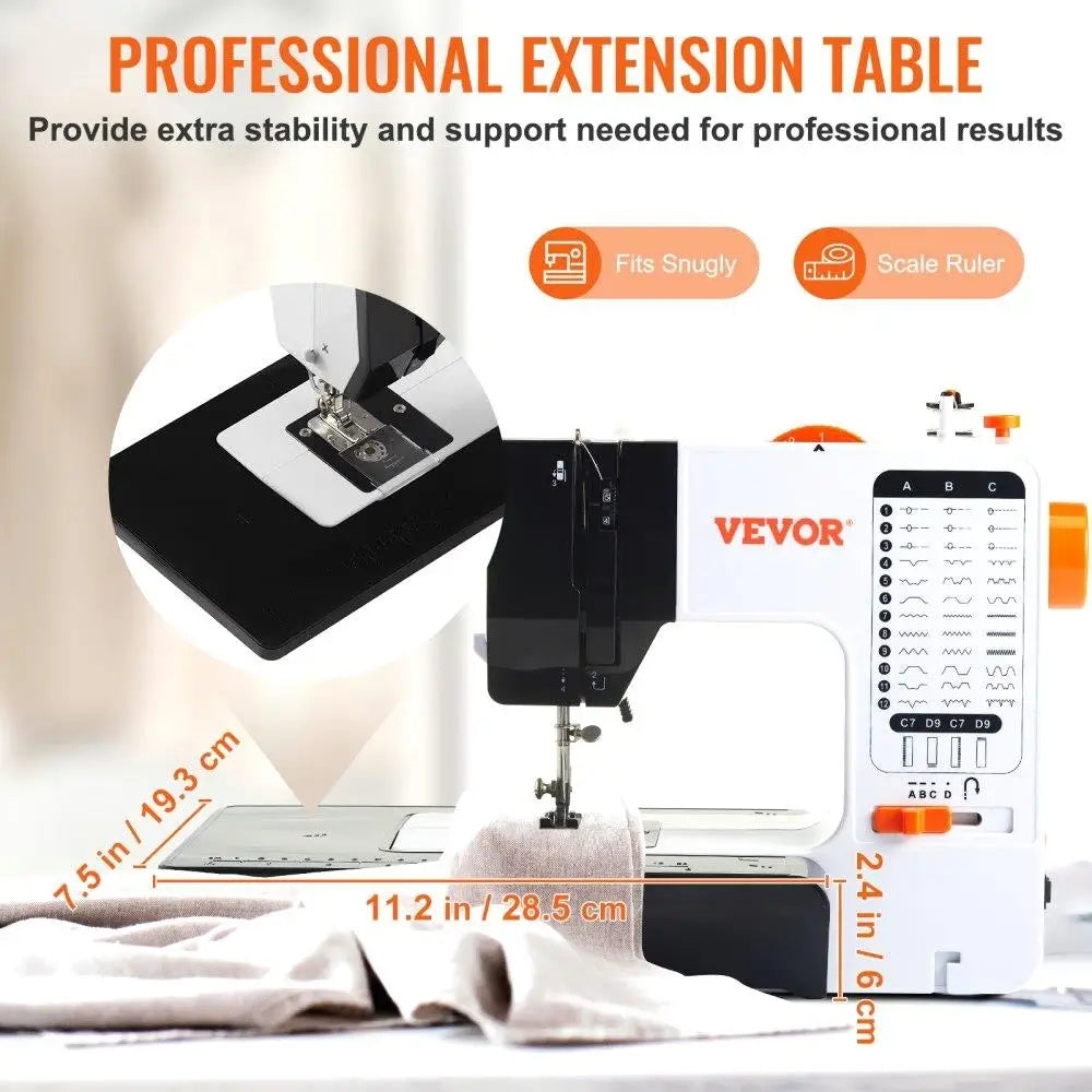 Portable Sewing Machine for Beginners with 38 Built-in Stitches