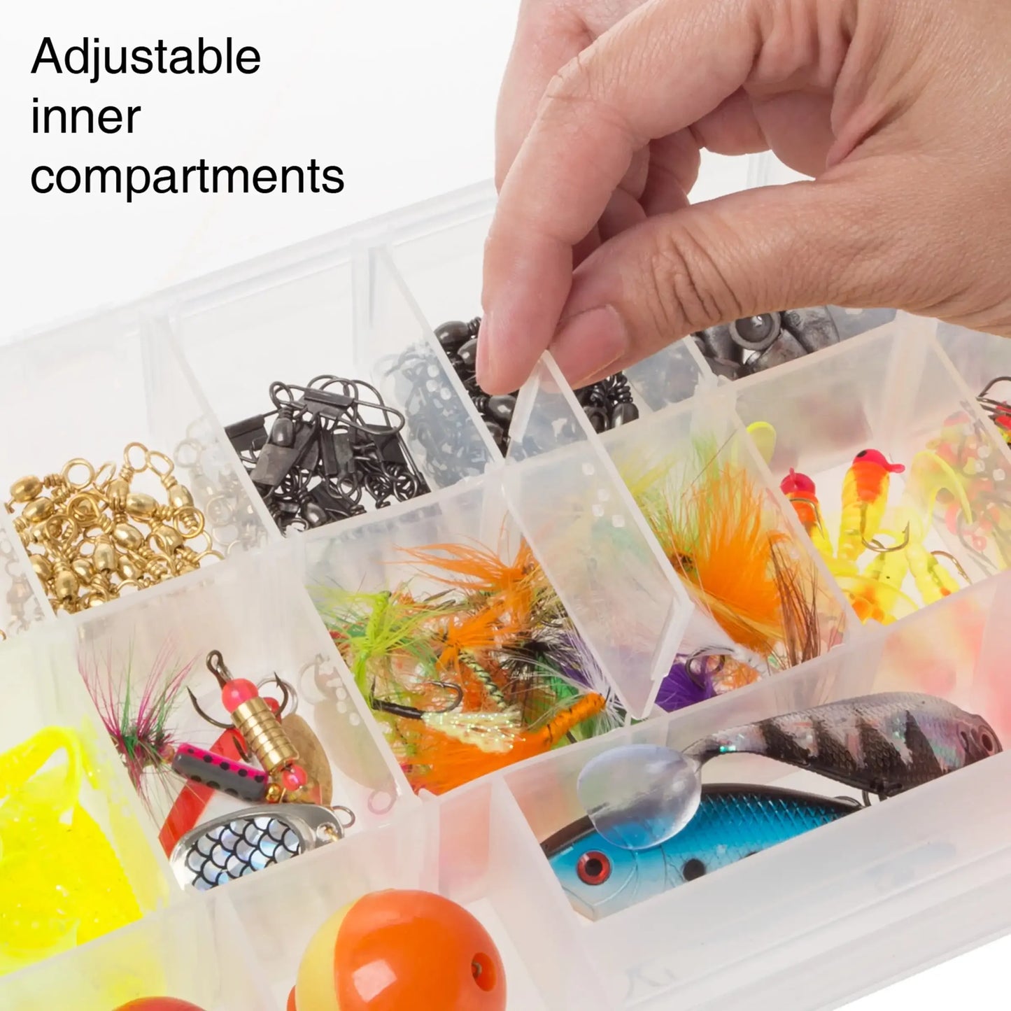Case 5 Level Fishing Tackle Storage Box With 4 Trays