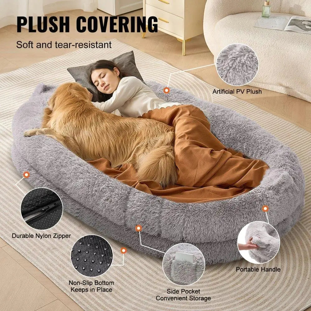 Hignconcerned Dog Bed Washable Cozy Napping Spot For Pets