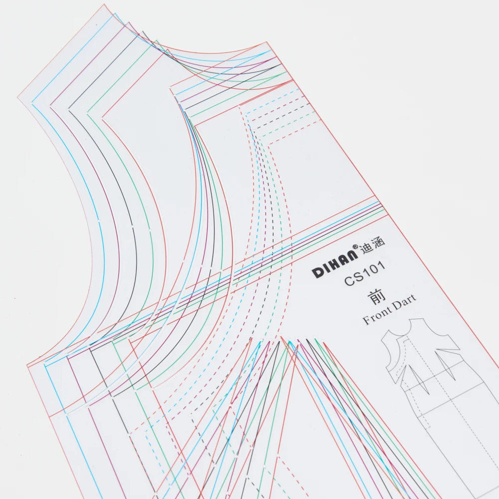 SmartBao Modern Cheongsam Sewing Pattern Ruler Plastic Design