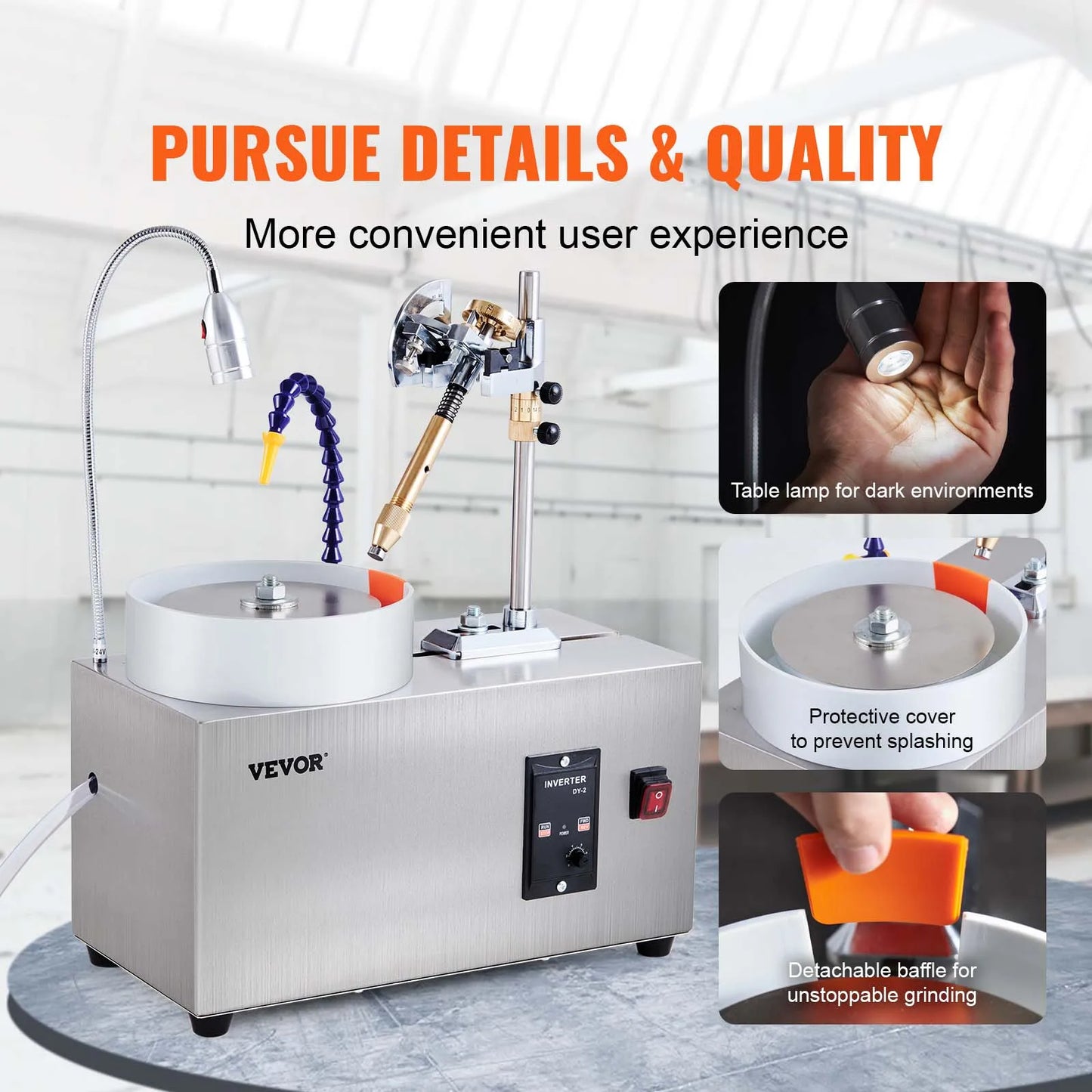 SucceBuy Gem Faceting Machine 180W Jade Grinder Polisher