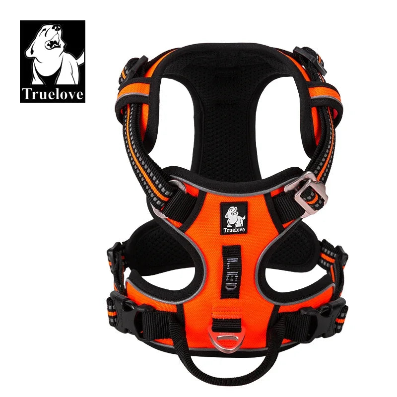TRUELOVEB Explosion Proof Dog Harness Reflective Nylon