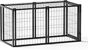 DAFIFY Heavy Duty Dog Crate Indestructible Metal Kennel