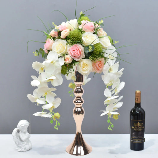 Gold Wedding Candlestick Flower Stand Rack by NoEnName