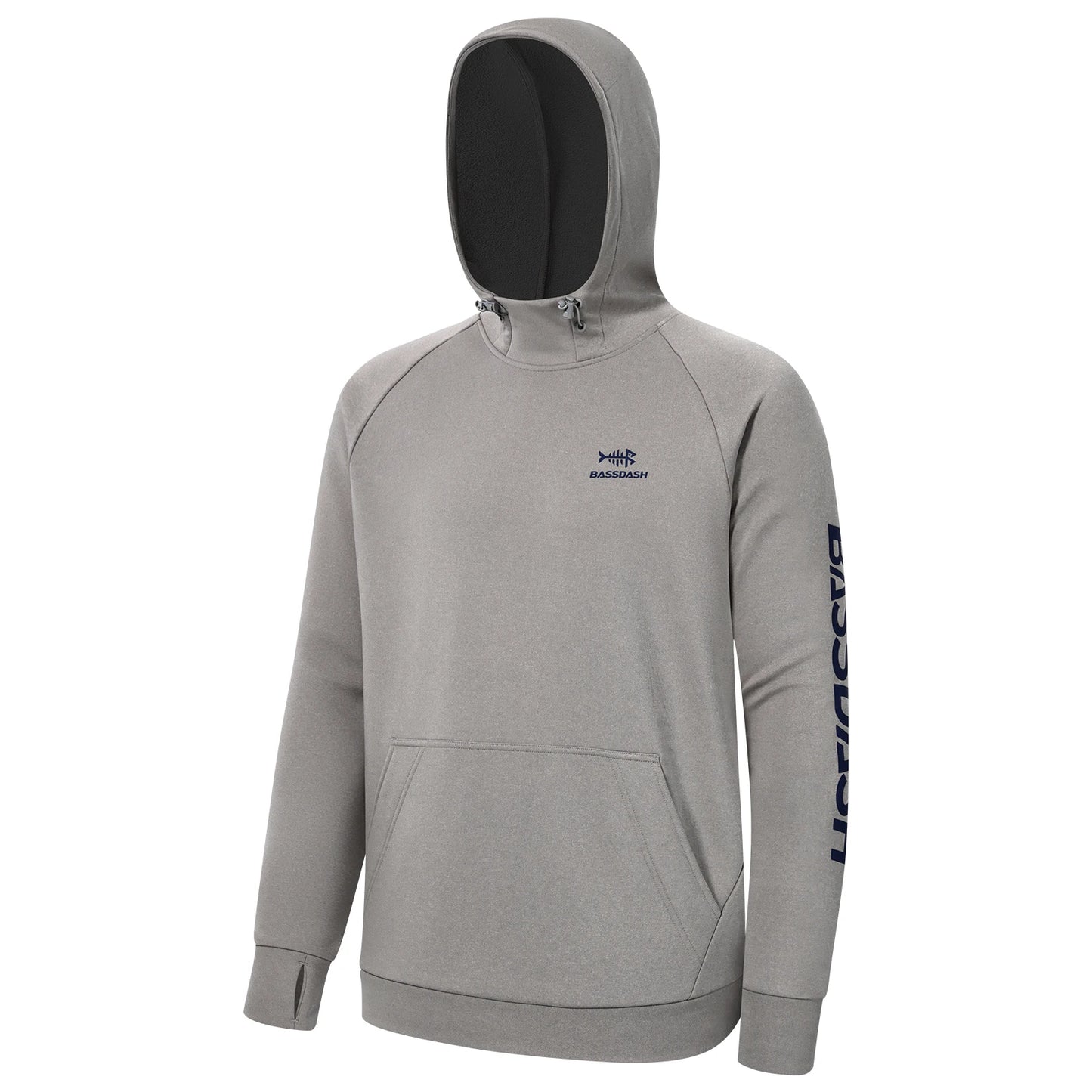 Bassdash Men's Water Resistant Fleece Lined Fishing Hoodie