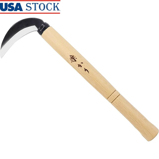 XMSJ Japanese Style Weeding Sickle Gardening Tool